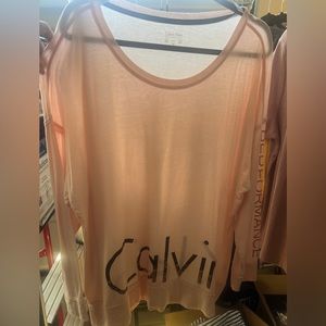 Coral Calvin Klein Performance shirt